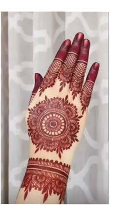 easy back hand mehndi design