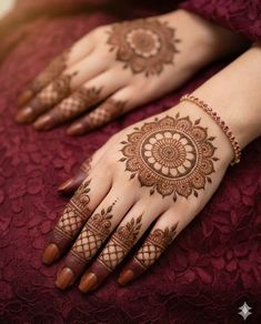 easy back hand mehndi design