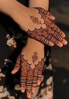 easy back hand mehndi design