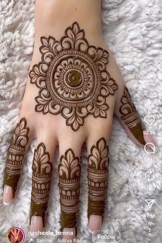 easy back hand mehndi design