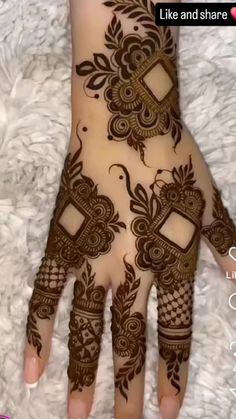 easy back hand mehndi design