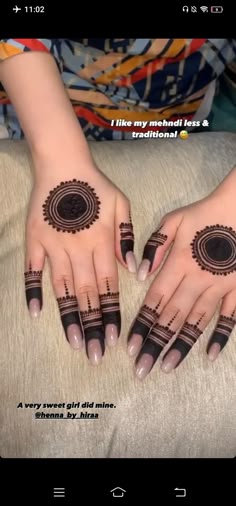 easy back hand mehndi design