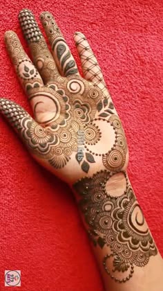 easy stylish full hand mehndi design