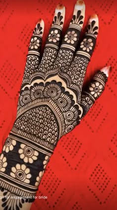 easy stylish full hand mehndi design