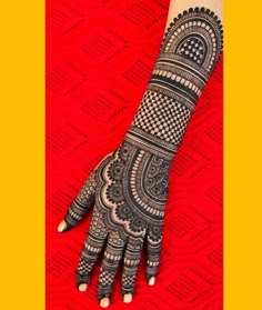 easy stylish full hand mehndi design
