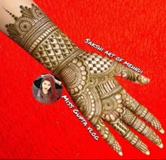 easy stylish full hand mehndi design