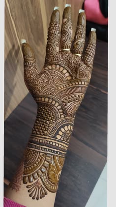 easy stylish full hand mehndi design