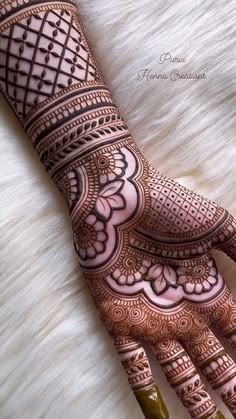 easy stylish full hand mehndi design