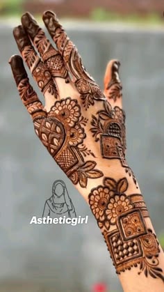 easy stylish full hand mehndi design
