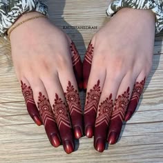 easy simple finger mehndi design
