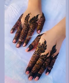 easy simple finger mehndi design