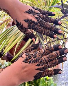 easy simple finger mehndi design