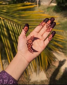 easy simple finger mehndi design