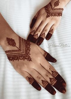 easy simple finger mehndi design