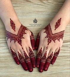 easy simple finger mehndi design