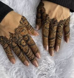 easy simple finger mehndi design