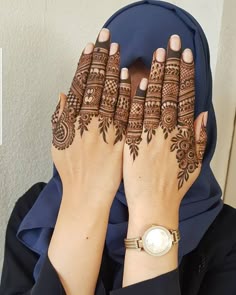 easy simple finger mehndi design