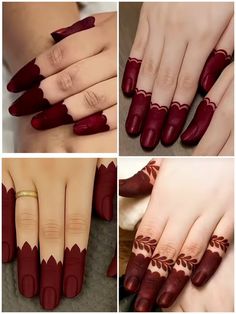 easy simple finger mehndi design