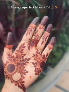 easy simple finger mehndi design