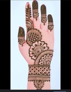 front hand simple mehndi design