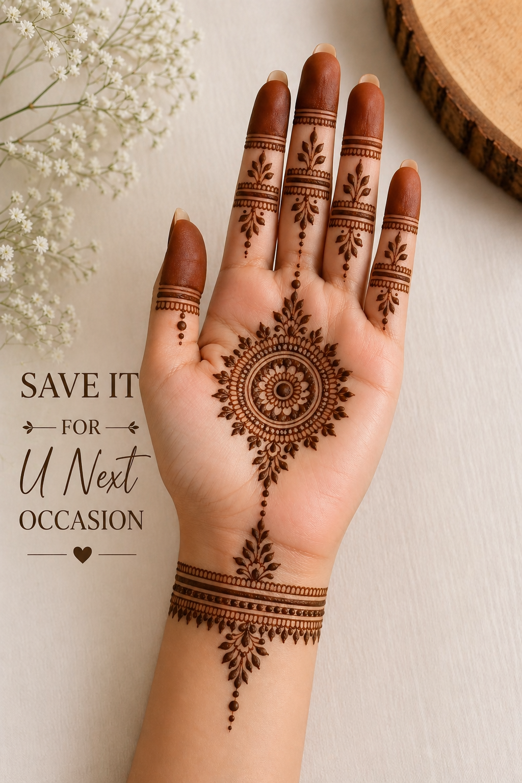 front hand simple mehndi design