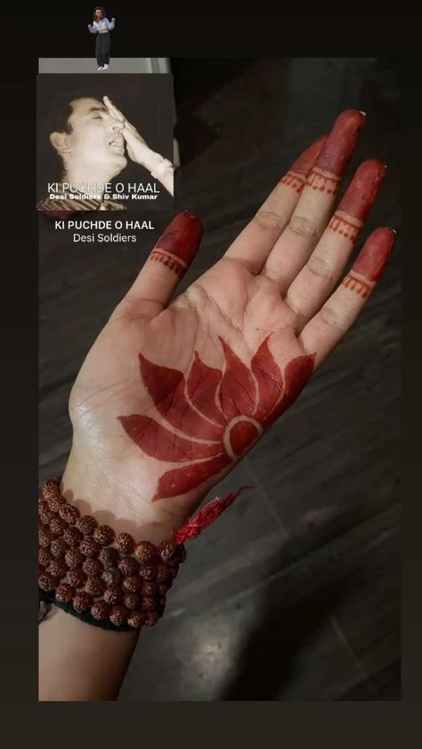 front hand simple mehndi design aesthetic easy and beautiful