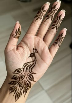 front hand simple mehndi design aesthetic easy and beautiful
