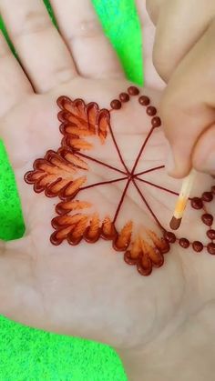 front hand simple mehndi design aesthetic easy and beautiful