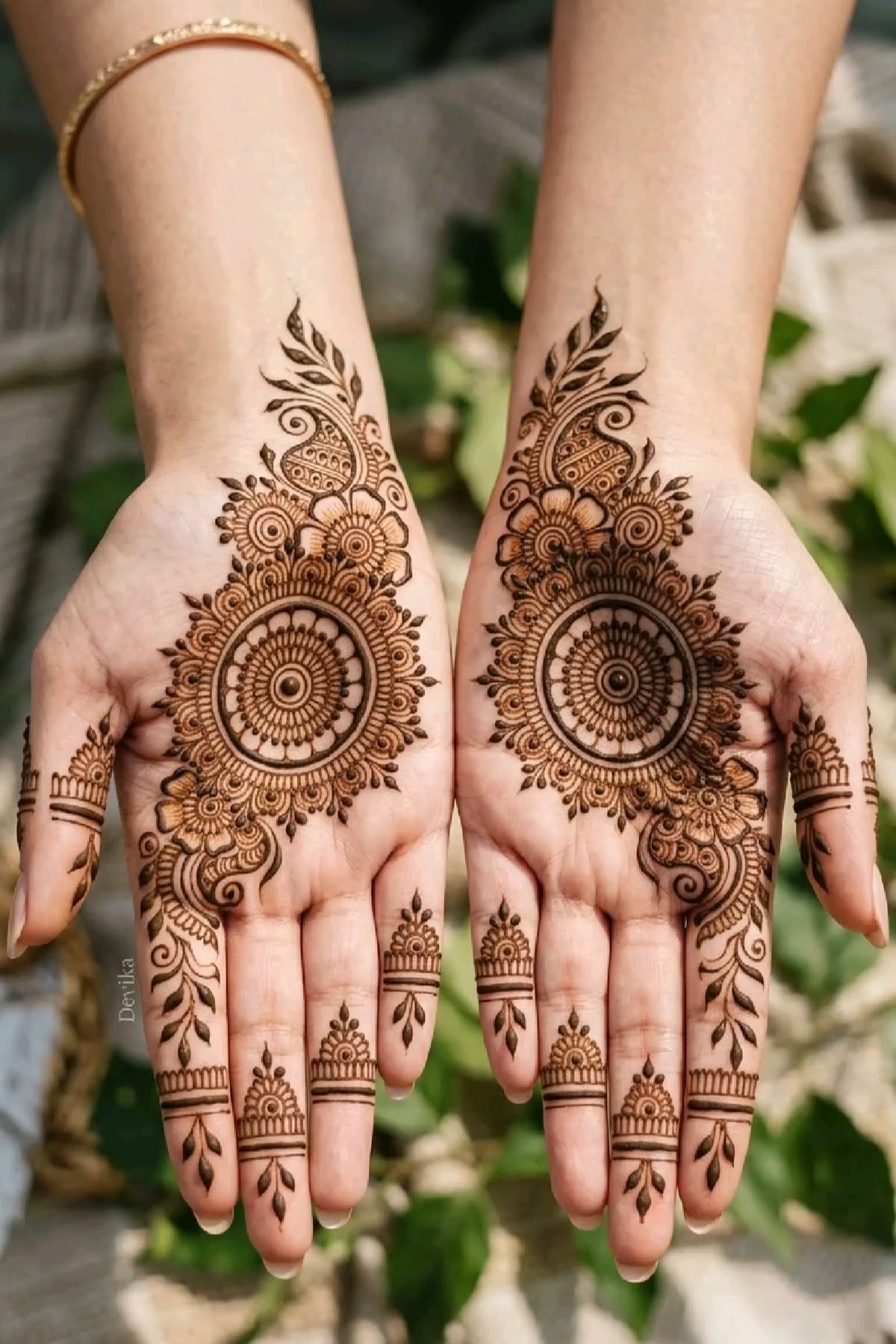 mehendi design simple front hand