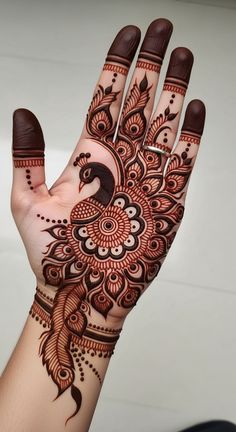 royal front hand mehndi design
