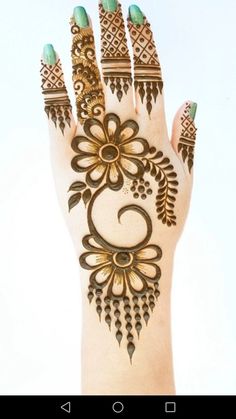 13 back hand mehndi design