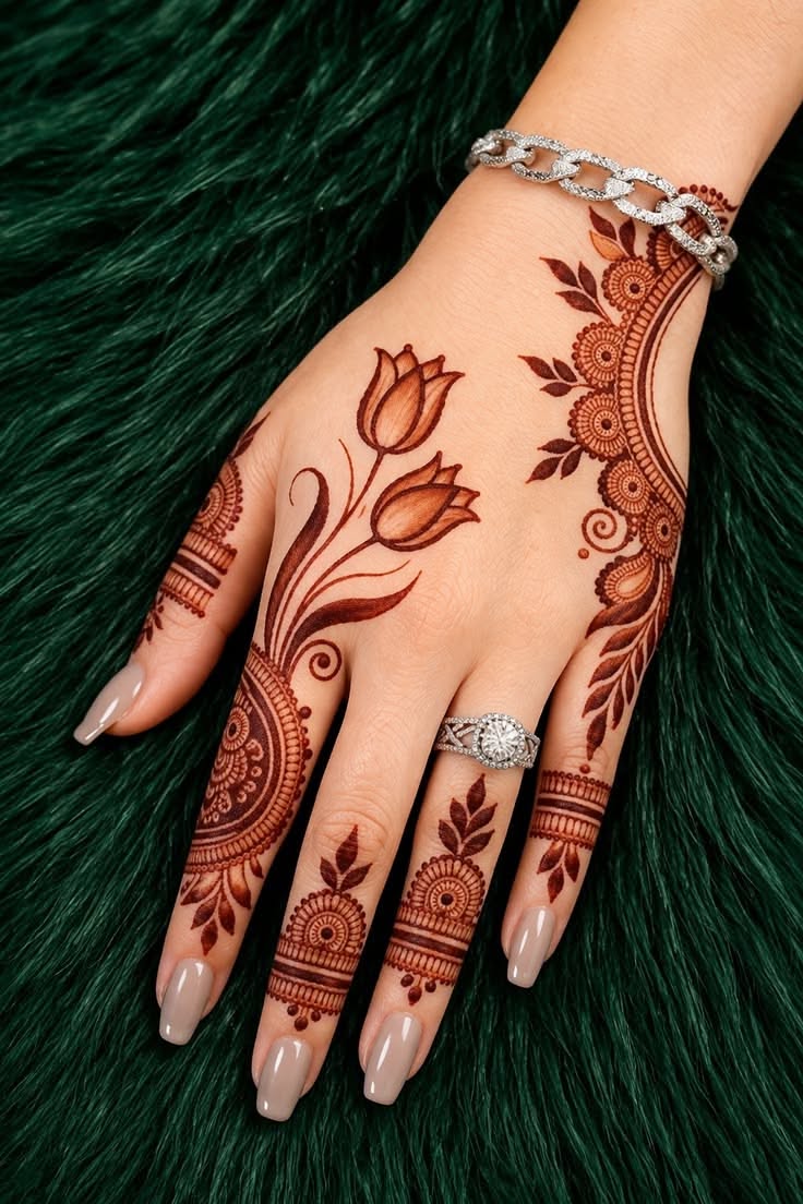 13 back hand mehndi design
