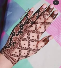 13 back hand mehndi design