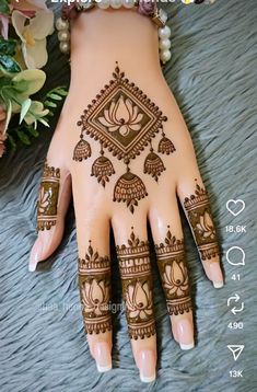 13 back hand mehndi design
