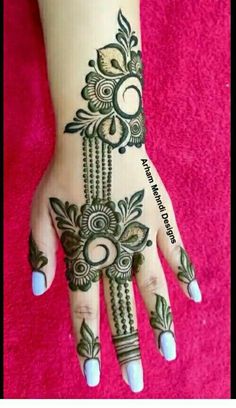 13 back hand mehndi design
