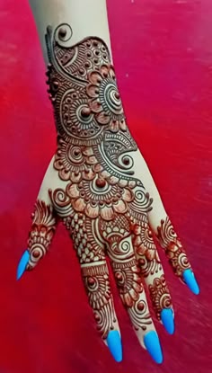 13 back hand mehndi design