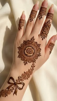 back hand mehndi design girl