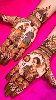 easy mehndi design for karva chauth