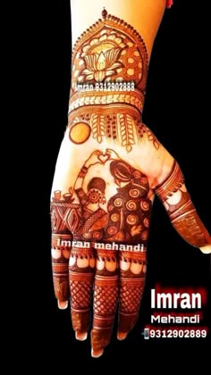 easy mehndi design for karva chauth