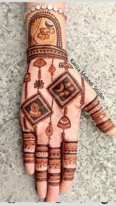 easy mehndi design for karva chauth