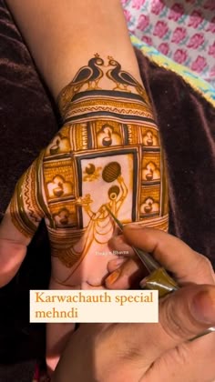 easy mehndi design for karva chauth