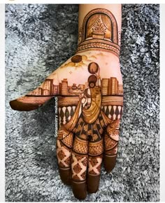 easy mehndi design for karva chauth