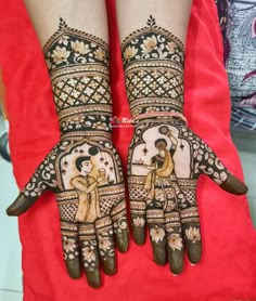 easy mehndi design for karva chauth