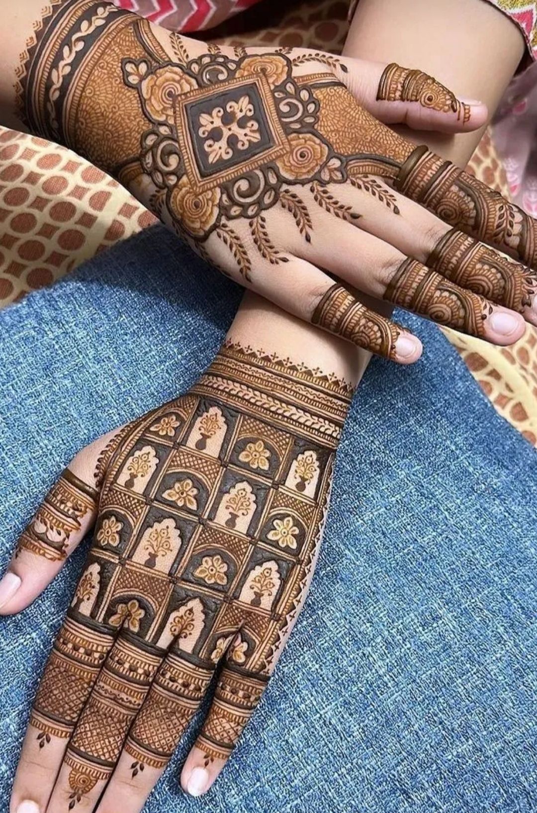 easy mehndi design for karva chauth
