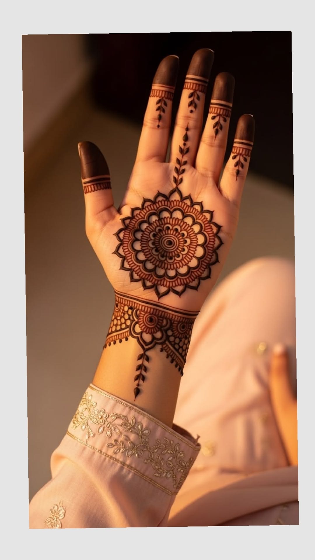 easy mehndi design for karva chauth