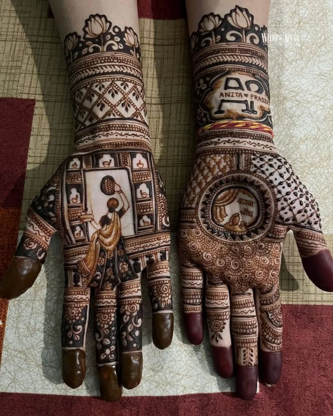 easy mehndi design for karva chauth