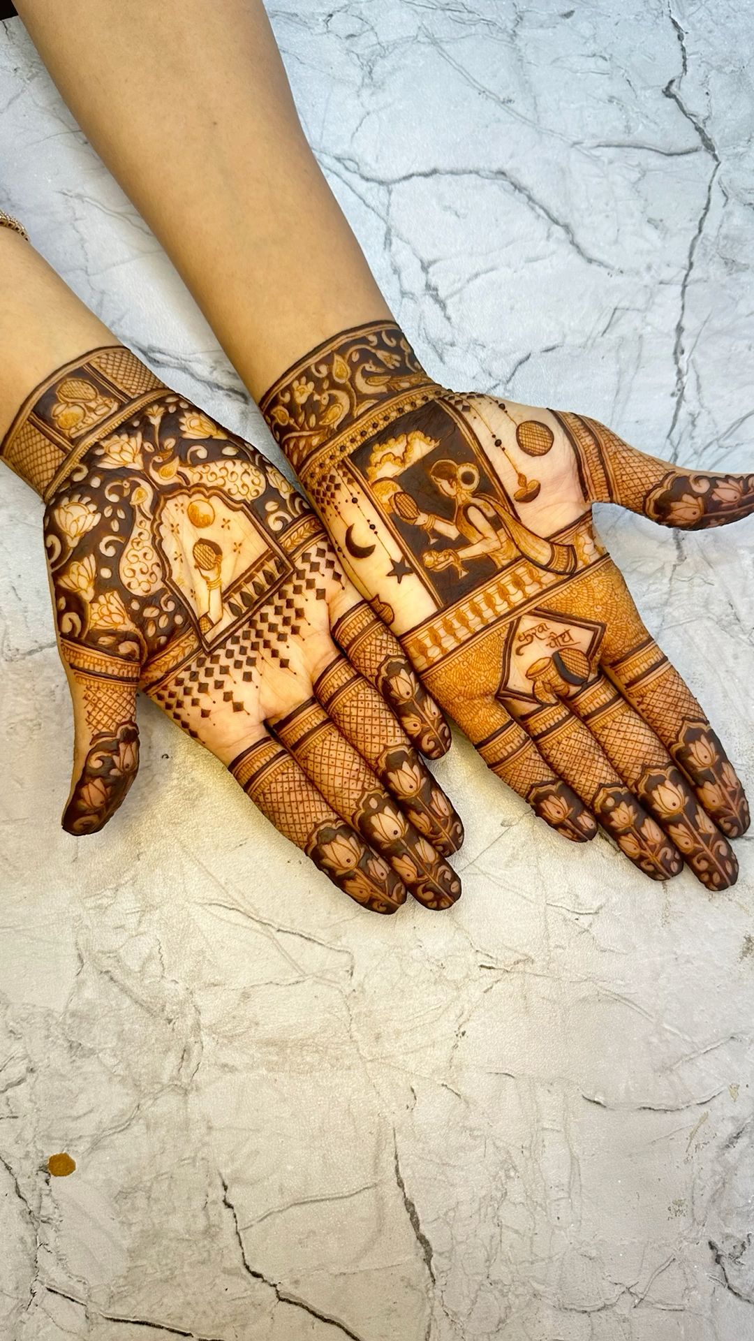easy mehndi design for karva chauth