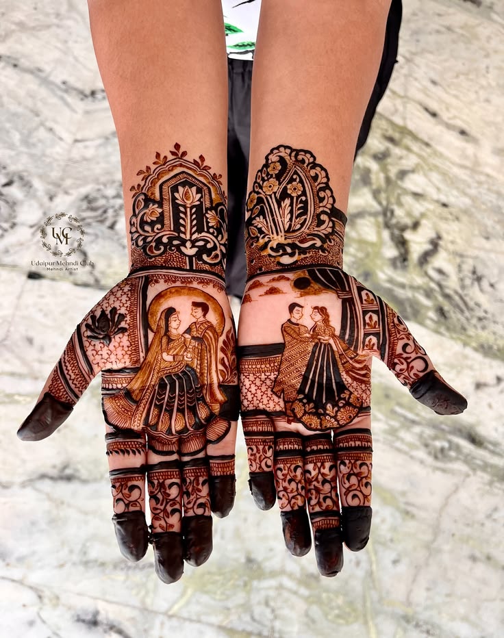 easy mehndi design for karva chauth