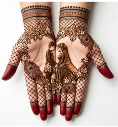 easy mehndi design for karva chauth