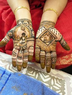 easy mehndi design for karva chauth